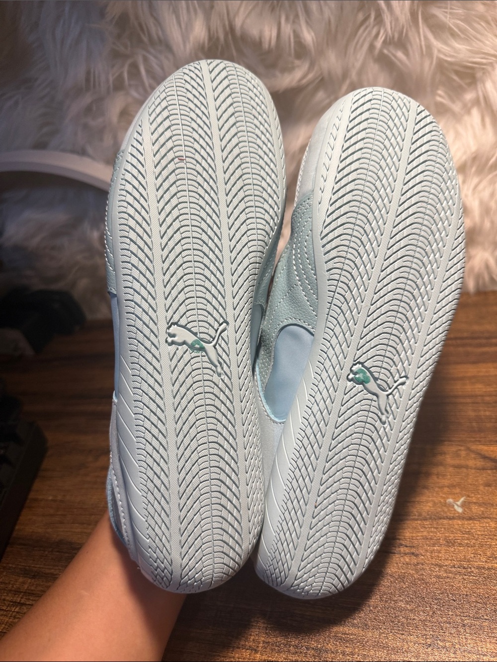 Puma Women's Light Blue Lace-Up Sneakers - Picture 4 of 6